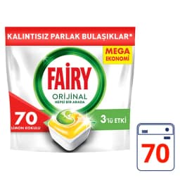 Fairy Orijinal Hepsi Bir Arada Bulaşık Makinesi Kapsülü Limon