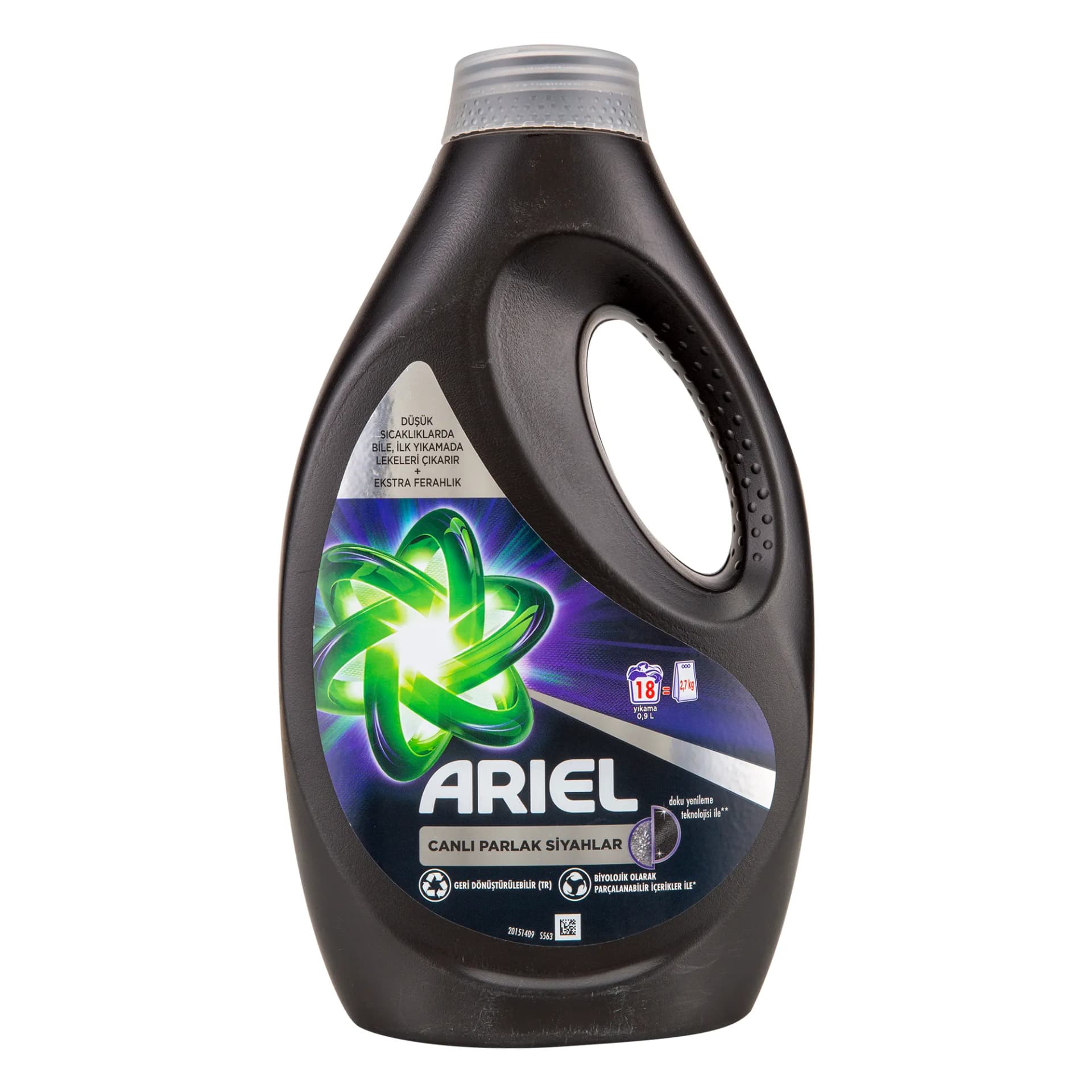 Ariel Sıvı Canlı Parlak Siyah 18 Yıkama