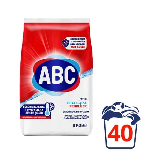 ABC Matik Toz Deterjan Beyazlar ve Renkliler