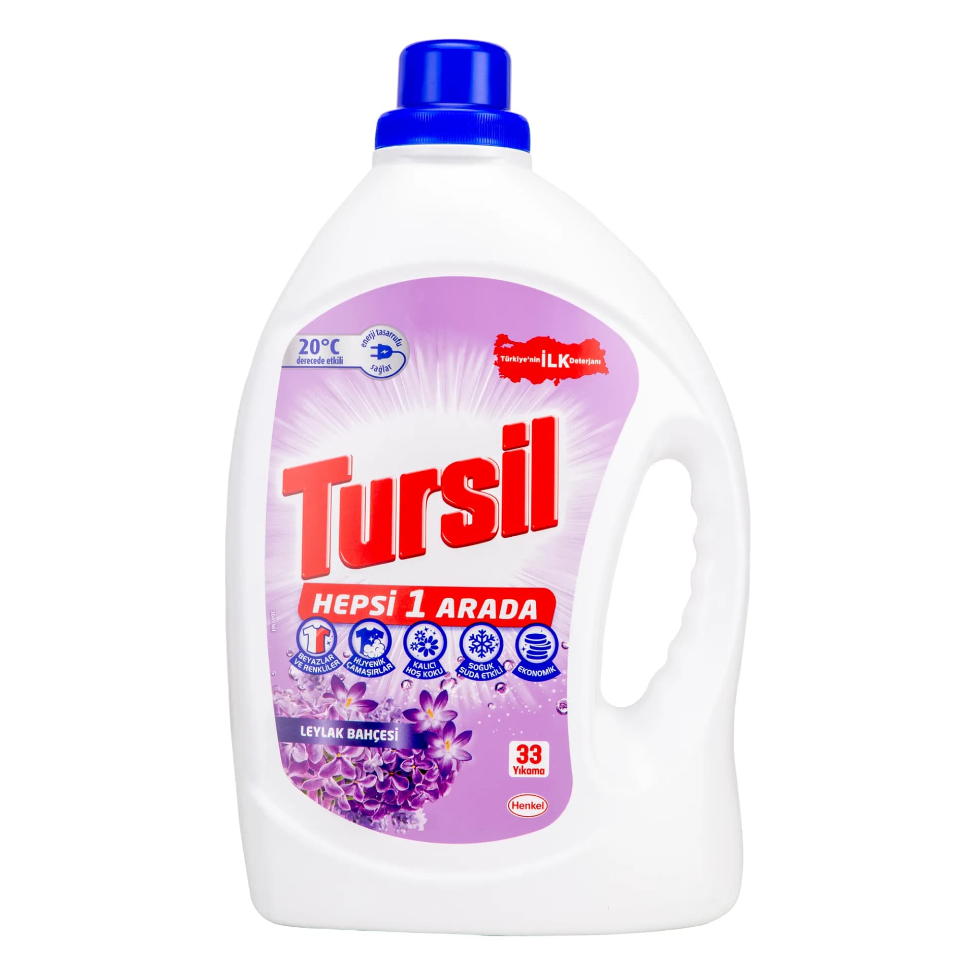 Tursil Jel Sıvı Çamaşır Deterjanı Leylak Bahçesi 33 Yıkama
