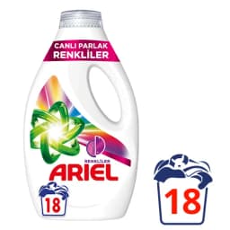 Ariel Sıvı Canlı Parlak Renkli 18 Yıkama