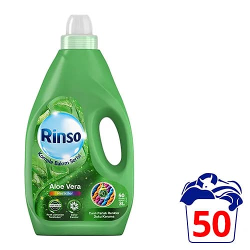 Rinso Sıvı Çamaşır Deterjanı Aloe Vera Renkliler İçin