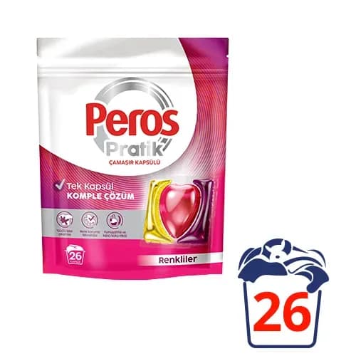Peros Pratik Renkliler Çamaşır Kapsülü