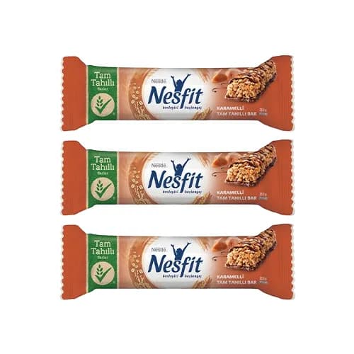 Nesfit Tam Tahıllı Karamelli Bar
