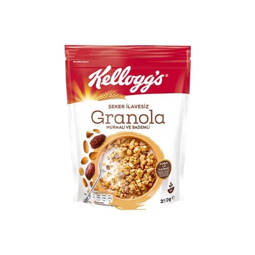 Kellogg's Şeker İlavesiz Granola Hurmalı ve Bademli