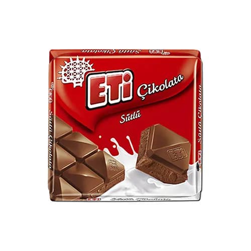 Eti Çikolata Sütlü Kare Çikolata