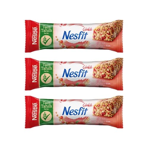 Nesfit Tam Tahıllı Çilekli Bar
