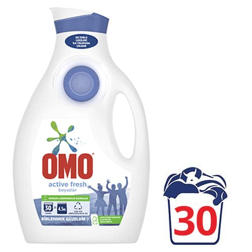 Omo Sıvı Çamaşır Deterjanı Active Fresh 30 Yıkama