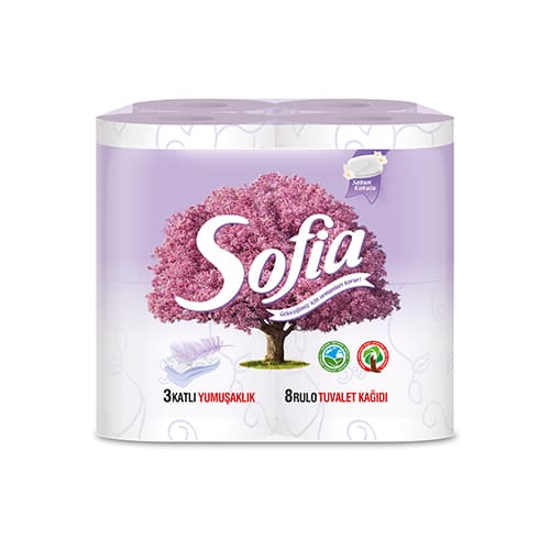 Sofia 3 Katlı Doğal Sabun Kokulu Tuvalet Kağıdı