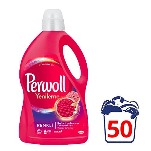 Perwoll Hassas Sıvı Çamaşır Deterjanı Renkli 50 Yıkama