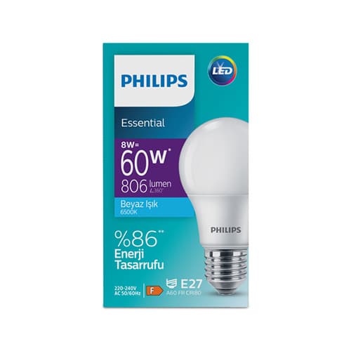 Philips Led Ampul Beyaz Işık