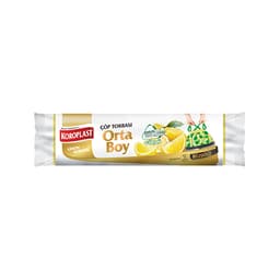 Koroplast Ekstra Güçlü Çöp Torbası Orta Boy Limon Kokulu