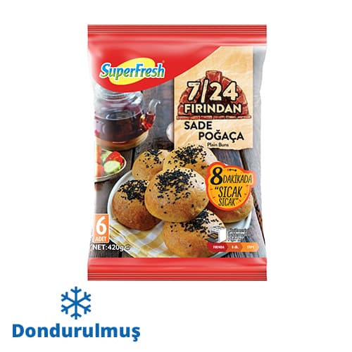 Superfresh Fırından Dondurulmuş Sade Poğaça