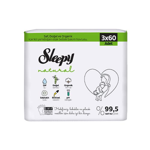 Sleepy Natural Ultra Hassas Islak Havlu