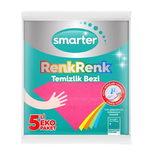 Smarter Renkli Temizlik Bezi
