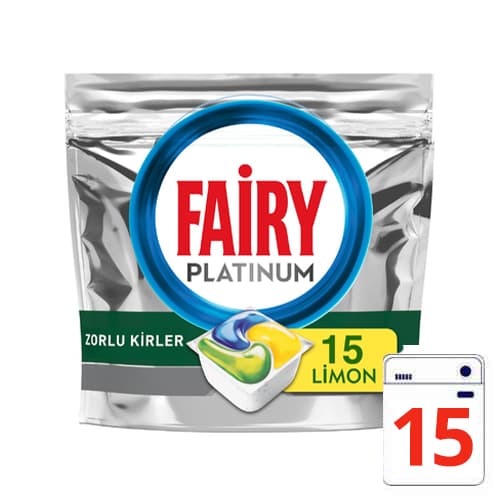 Fairy Platinum Bulaşık Makinesi Deterjanı Kapsülü Limon Kokulu