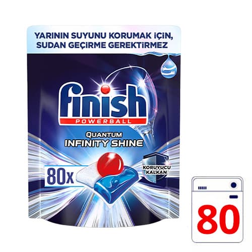Finish Quantum Infinity Shine Bulaşık Makinesi Deterjanı Tableti