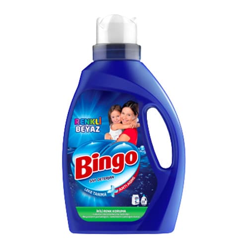 Bingo Sıvı Çamaşır Deterjanı Renkli & Beyaz