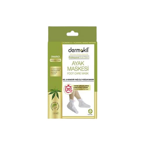 Dermokil Kil ve Kenevir Yağlı Peeling Etkili Ayak Maskesi