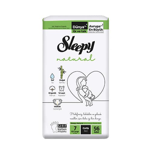 Sleepy Natural Bantlı Bez XXL 7 Beden