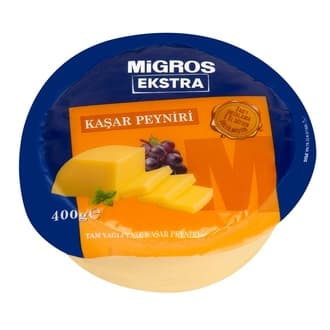 Migros Ekstra Tam Yağlı Taze Kaşar Peyniri 400 G