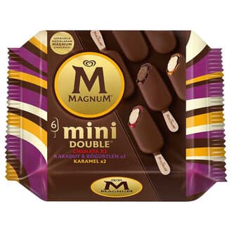 Magnum Mini Double Çikolata Karadut Böğürtlen Karamel 6 x 57.5 Ml
