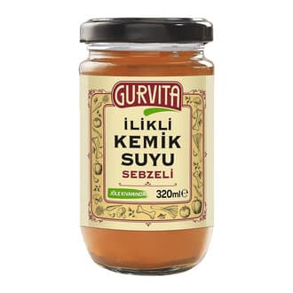 Gurvita İlikli Kemik Suyu Sebzeli 320 Ml