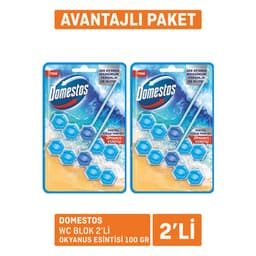 Domestos Wc Blok 2'li Okyanus Ferahlığı 2 x 100 G