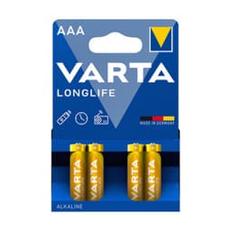 Varta Longlife AAA İnce Kalem Pil 4'lü Paket (Alkalin)