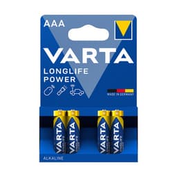 Varta Longlife Power AAA İnce Kalem Pil 4'lü Paket (Alkalin)