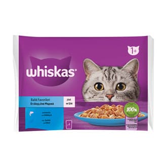 Whiskas Balıklı Seçim Poşet Yaş Mama 4 x 85 G