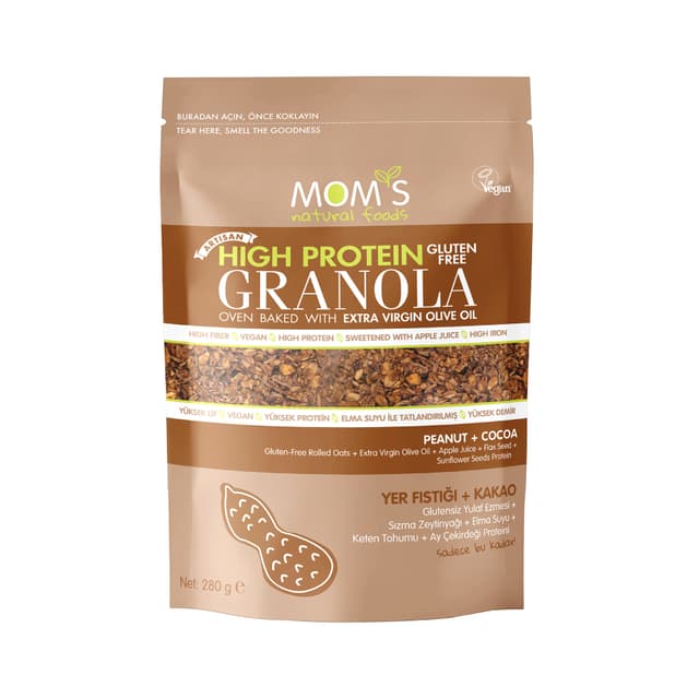 Mom's Glutensiz Yer Fıstığı Kakao Granola