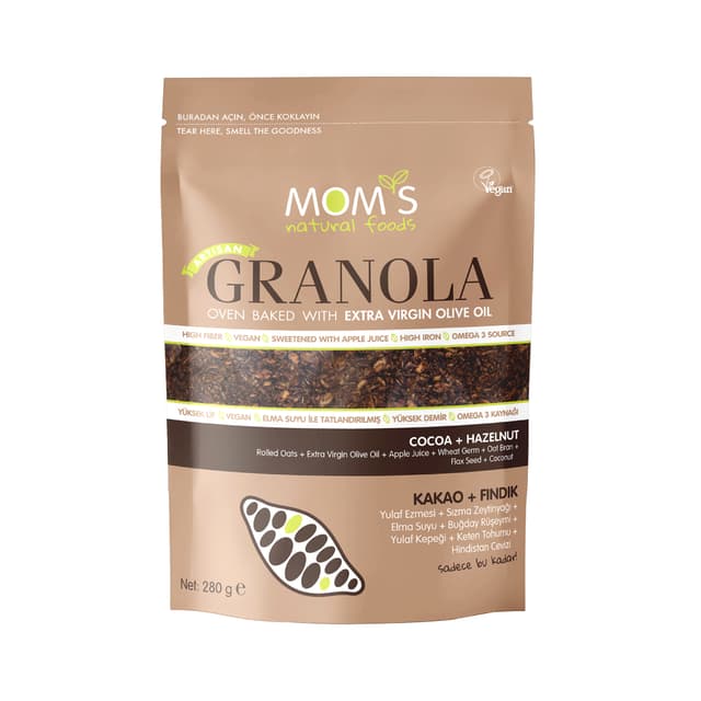 Mom's Kakao Fındık Granola