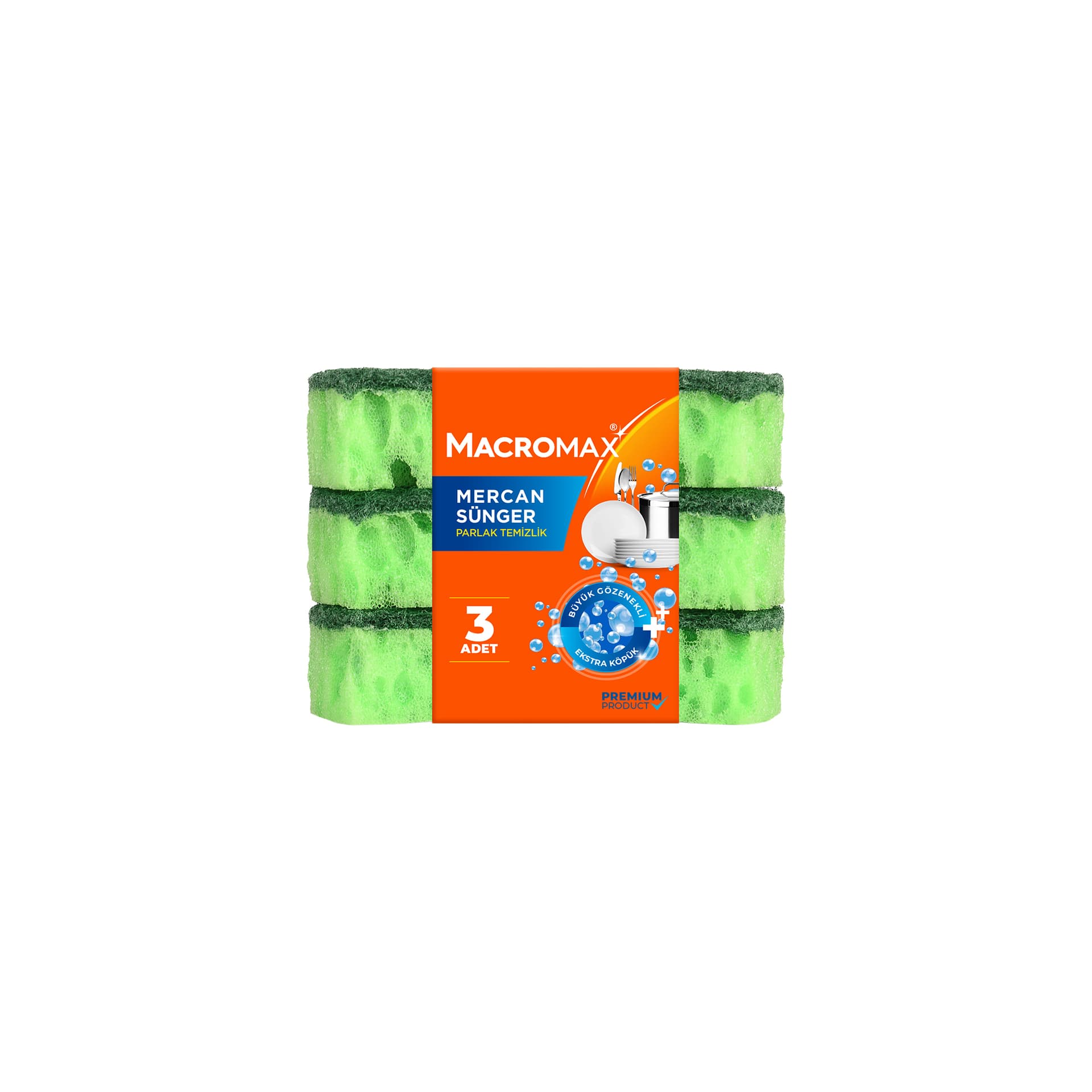 Macromax Mercan Bulaşık Süngeri