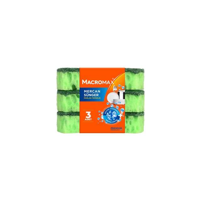Macromax Mercan Bulaşık Süngeri