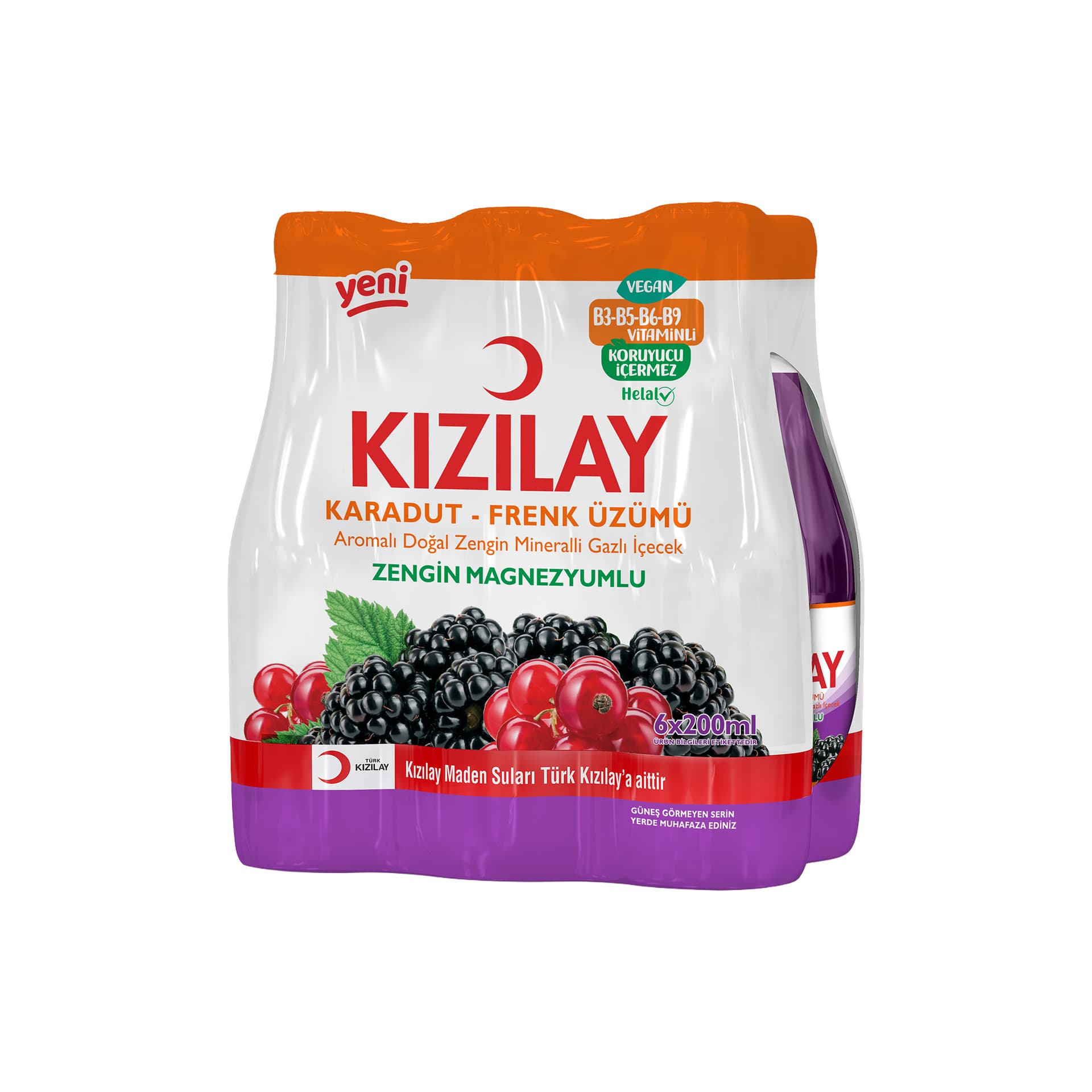 Karadut Frenk Üzümü Mineralli Gazlı İçecek