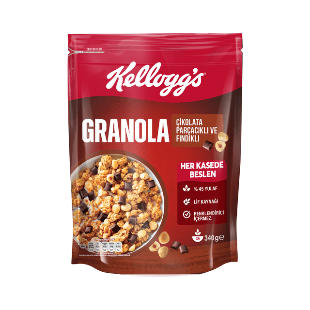 Kellogg's Granola Çikolatalı ve Fındıklı