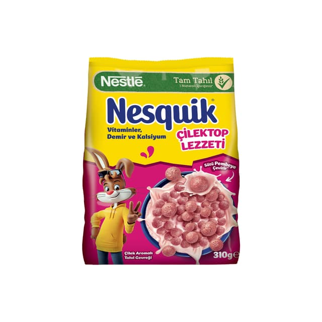 Nesquik Çilektop Çilek Aromalı Tahıl Gevreği