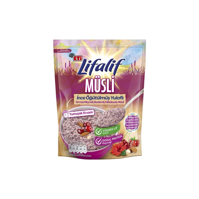Eti Lifalif İnce Öğütülmüş Müsli Hibiskuslu