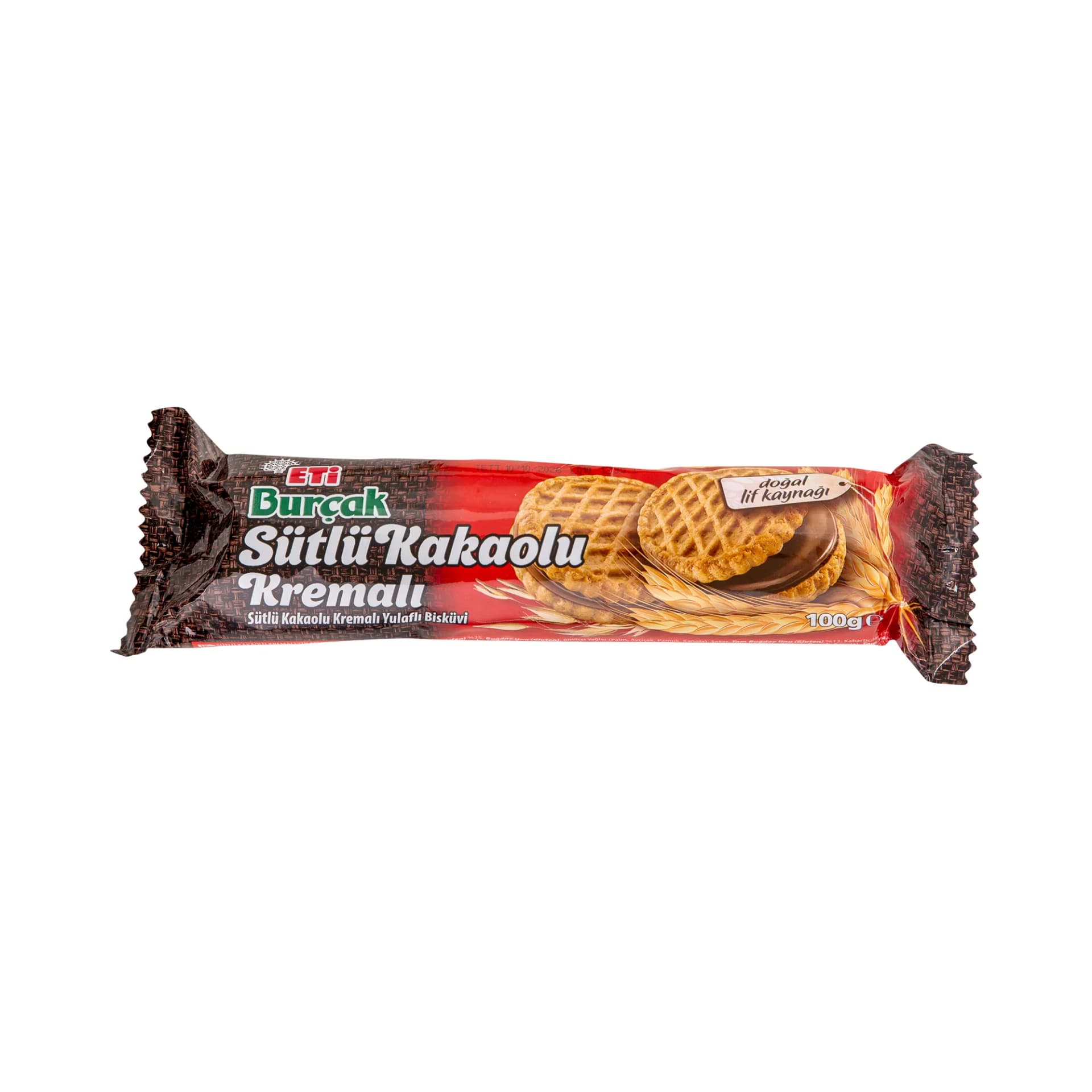 Eti Burçak Sütlü Kakao Kremalı Yulaflı Bisküvi