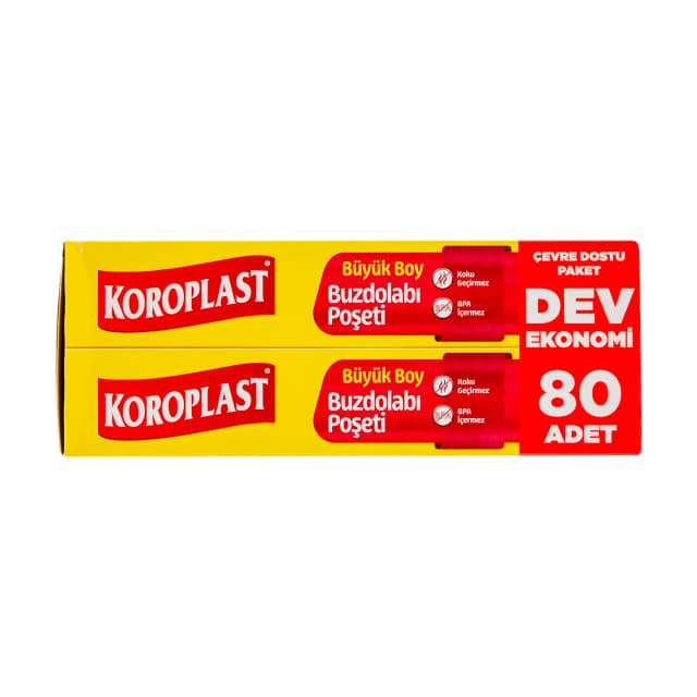 Koroplast 3+1 Dev Ekonomi Buzdolabı Poşeti Büyük Boy