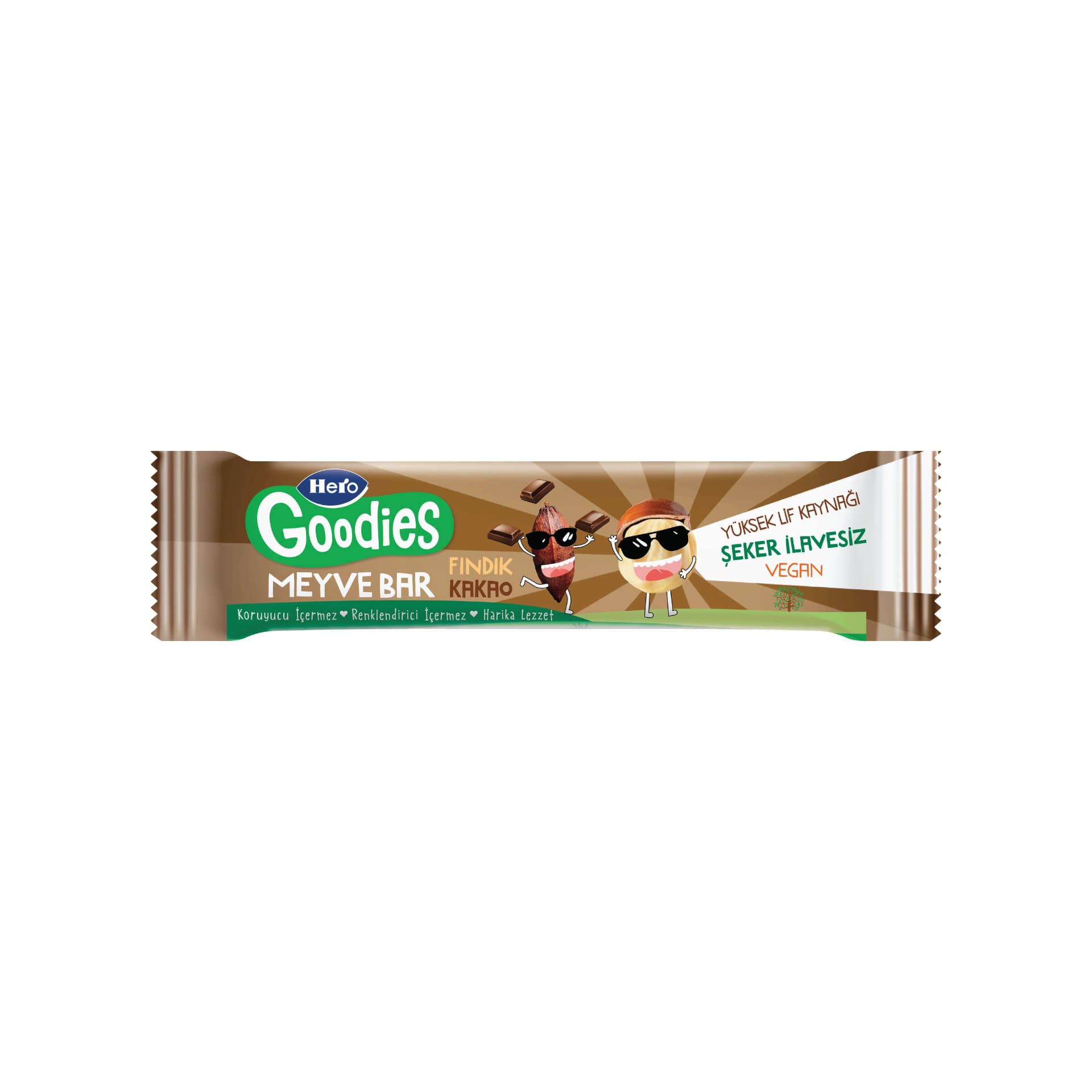 Hero Goodies Fındık Kakao Meyve Bar