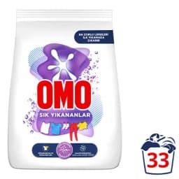 Omo Toz Çamaşır Deterjanı Sık Yıkananlar 33 Yıkama