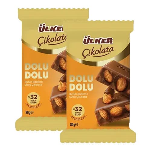 Ülker Çikolata Dolu Dolu %32 Bademli