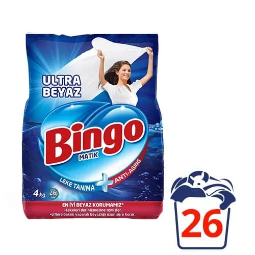 Bingo Matik Ultra Beyaz Çamaşır Deterjanı