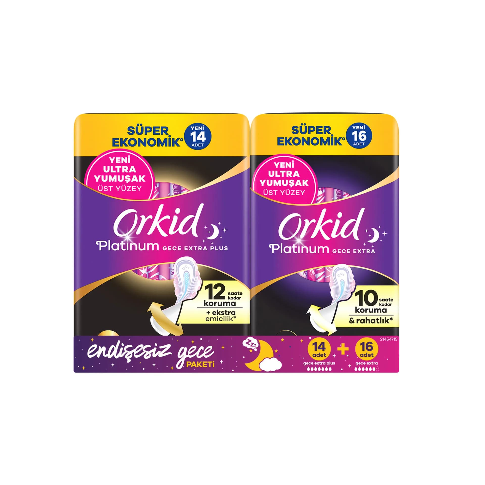 Orkid Platinum Endişesiz Hijyenik Ped