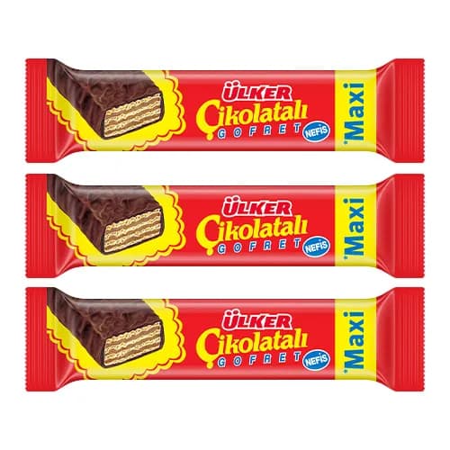 Ülker Maxi Çikolatalı Gofret Üçlüsü
