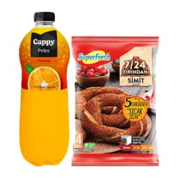 SuperFresh Dondurulmuş Simit & Cappy Pulpy