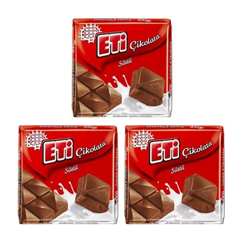 Eti Sütlü Kare Çikolata