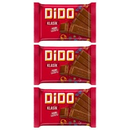 Ülker Dido Kare Çikolatalı Gofret Üçlüsü